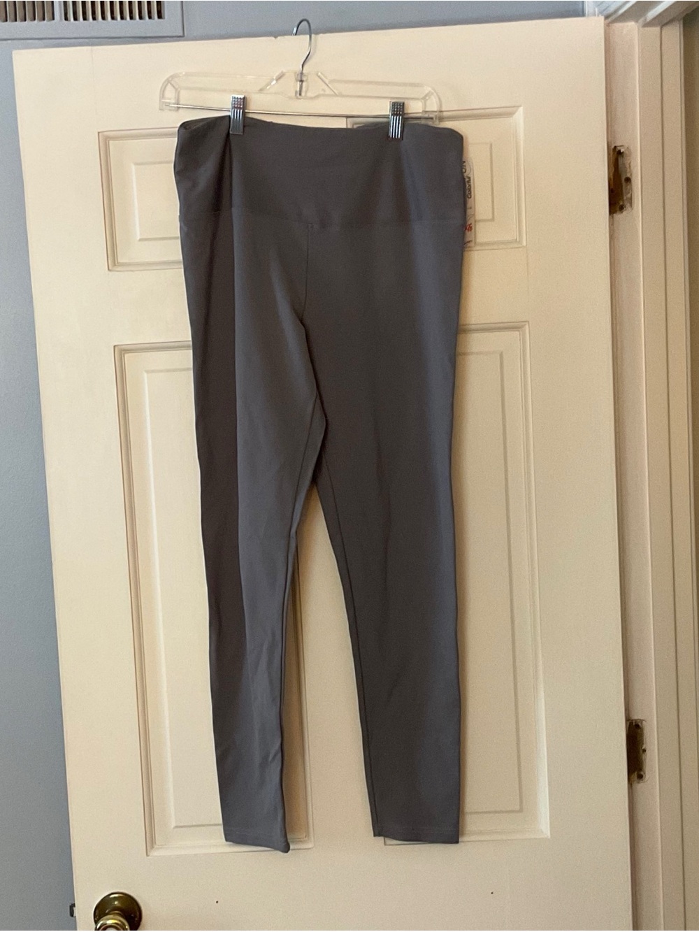 Lulu-B‎ Island Tummy Control Ankle Legging Gray Large NWT Casual Weekend Comfort